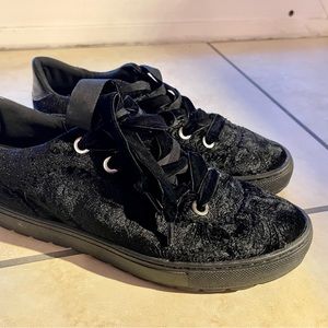 Velour sneakers